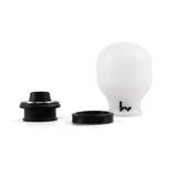 Hybrid Racing Delrin Chicane Shift Knob White/Black - HYB-NOB-01-26