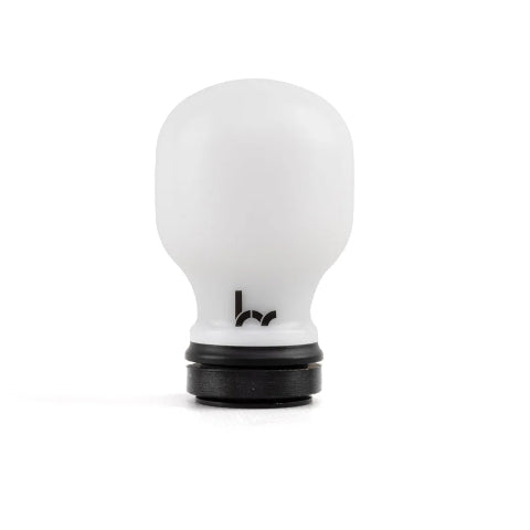 Hybrid Racing Delrin Chicane Shift Knob White/Black - HYB-NOB-01-26