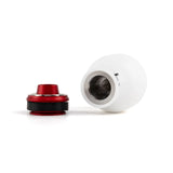 Hybrid Racing Delrin Chicane Shift Knob White/Red - HYB-NOB-01-27