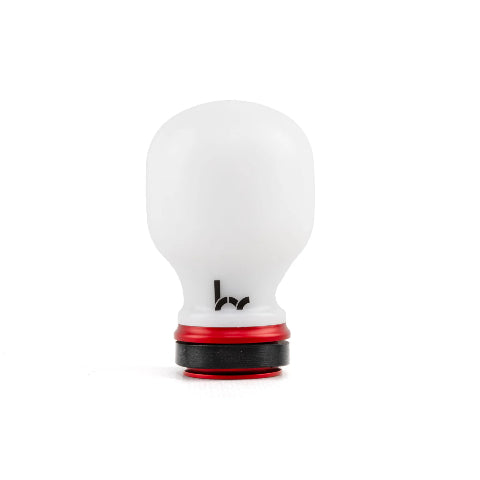 Hybrid Racing Delrin Chicane Shift Knob White/Red - HYB-NOB-01-27