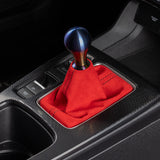 HYBRID RACING ALCANTARA SHIFT BOOT (22+ HONDA CIVIC) Red Stitch