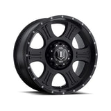 ICON ALLOYS SHIELD SAT BLK - 20 X 9 / 8 X 6.5 / 19MM / 5.75" BS