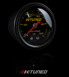 K-Tuned Fuel Pressure Gauge (BLACK) Marshall 0-100 psi UNIVERSAL KFR-FPG-B55