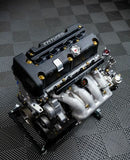 K-Tuned Fuel Rail with 6AN adapter & 8AN plug and EFI Fitting BLACK KTD-KRB-F20