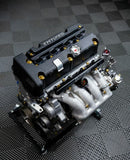 K-Tuned Fuel Rail with 6AN adapter & 8AN plug and EFI Fitting BLACK KTD-KRB-F20
