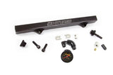 K-Tuned Fuel Rail & Gauge Combo Black Honda K20 K24 RSX Civic Integra KTD-KRB-G30