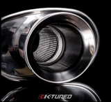 K-Tuned Universal Muffler 2.5" - Polished / Long (Center Inlet / Center Outlet) KTD-MFL-25S