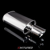 K-Tuned Universal Muffler 3" - Polished / Long (Center Inlet / Center Outlet) KTD-MFL-30S