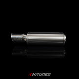 K-Tuned Universal Muffler 3" - Polished / Long (Center Inlet / Center Outlet) KTD-MFL-30S