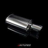 K-Tuned Universal Muffler 3" - Polished / Long (Center Inlet / Center Outlet) KTD-MFL-30S