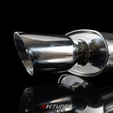 K-Tuned Universal Muffler 3" - Polished / Long (Center Inlet / Center Outlet) KTD-MFL-30S