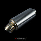 K-Tuned Turndown (Dolphin Tail) Tip Universal Stainless Steel Muffler 2.5" Inlet
