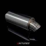 K-Tuned Turndown (Dolphin Tail) Tip Universal Stainless Steel Muffler 2.5" Inlet