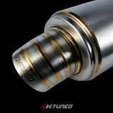 K-Tuned Turndown (Dolphin Tail) Tip Universal Stainless Steel Muffler 2.5" Inlet