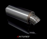 K-Tuned Turndown (Dolphin Tail) Tip Universal Stainless Steel Muffler 3"