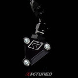 K-Tuned Power Steering Fitting (Pump Fitting w/6AN adapter) - Black Fitting-6AN