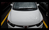K-Tuned Windshield Banner -WHITE 28" WIDE KTD-WSB-V28