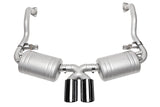 SOUL Performance Exh-Blk Chrome Doub Wall Tips for 05-08 Porsch 987.1 Caym/Boxst