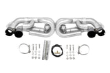 SOUL Valved Perf. Exh-Black Chrome Tips for 12-16 Porsch 991.1 Carrer Base/S/GTS