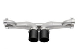 SOUL Center Muffler Bypass Exh-4"Straight Cut Satin Tips for 14-19 Porsch 991GT3