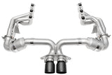 SOUL Catted Exh System-4in Straight Cut Satin Black Tips for 22 Porsche 992 GT3