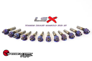 SpeedFactory Titanium Exhaust Manifold Stud Kit for Chevrolet/GM LSX