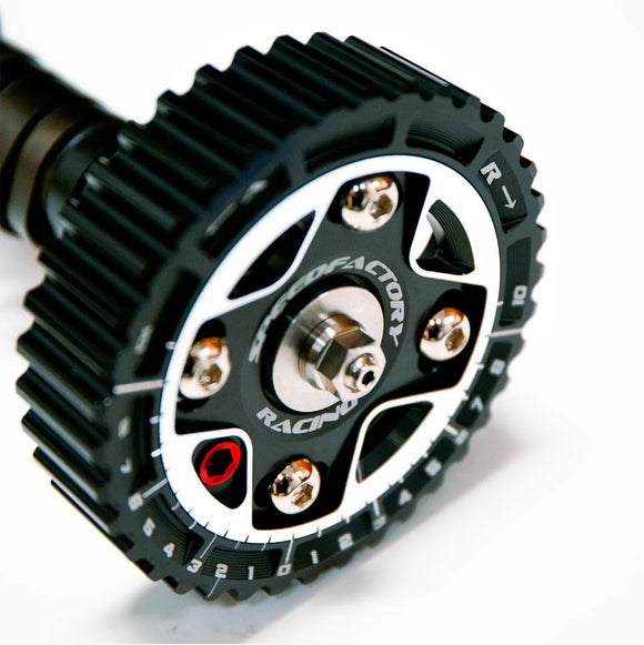 SpeedFactory Racing Titanium Cam Gear Stud Kit - D-Series RAW 6 Point Nut