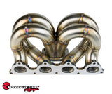 SpeedFactory Racing Stainless Steel Ramhorn Turbo Manifold D series T3, 44/46mm V-Band WG Flange
