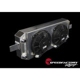 SpeedFactory Tucked Radiator w/ Dual Fans B/D/F/H-Series 16AN Inlet/Outlet