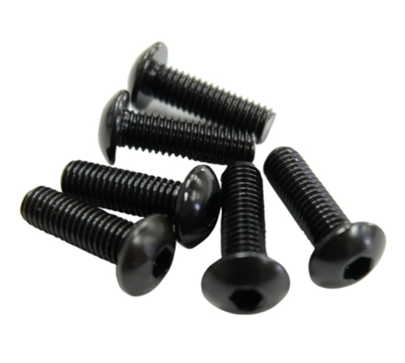 NRG Steering Wheel Screw Upgrade Kit (Flat) - Black  SWS-100BK