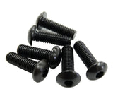 NRG Steering Wheel Screw Upgrade Kit (Flat) - Black  SWS-100BK