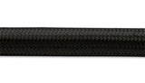 Vibrant -8 AN Black Nylon Braided Flex Hose (10 foot roll)