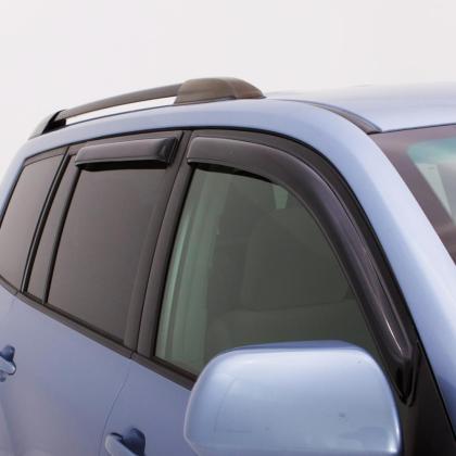AVS Ventvisor Outside Mount Window Deflectors 4pc - Smoke for 16-18 Toyota Tacoma Double Cab