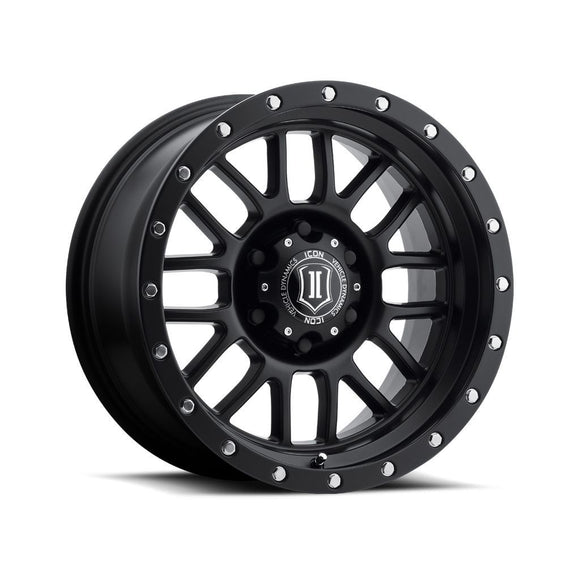 ICON ALLOYS ALPHA SAT BLK - 17 X 8.5 / 6 X 5.5 / 0MM / 4.75