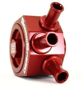 GrimmSpeed RED Air Oil Separator for 02-07 WRX / 04-10+ STi