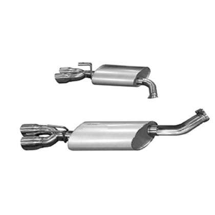 Kooks 3in Axleback Exhaust w/Polished Oval Mufflers for 2011+ Chevrolet Caprice PPV OEM