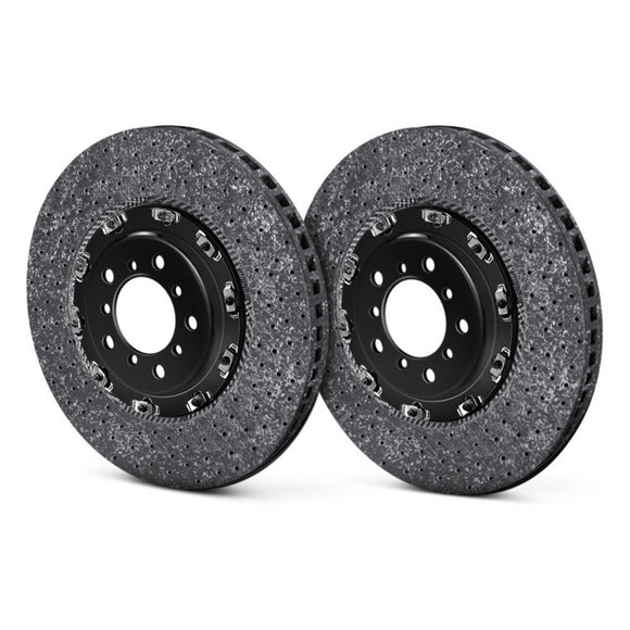 Brembo GT Series Cross Drilled 2-Piece Rotors - FRONT - Nissan GT-R - 2009-2015 - 109.9025A