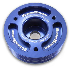 GrimmSpeed Blue Lightweight Crank Pulley for Subaru