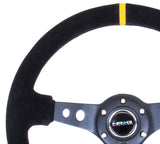 NRG Innovations 350 mm Sport Reinforced Steering 3' Deep Dish  Style Steering Wheel RST-006S-Y