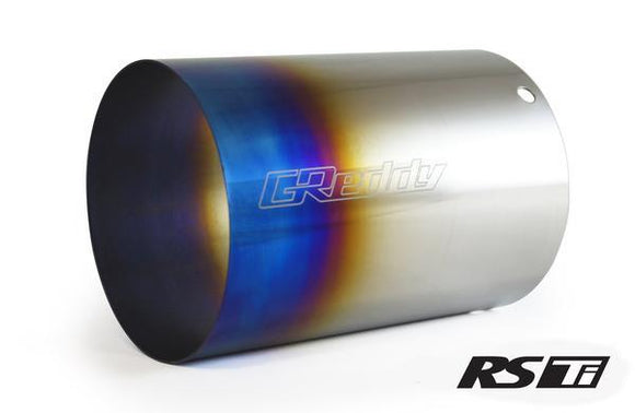 GReddy Burnt Titanium Tip 115mm Diameter 120mm Length for Revolution RS/RS-TI/RS-Race
