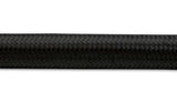 Vibrant 20ft Roll of -6AN Black Nylon Braided Flex Hose - Hose ID 0.34" 11976