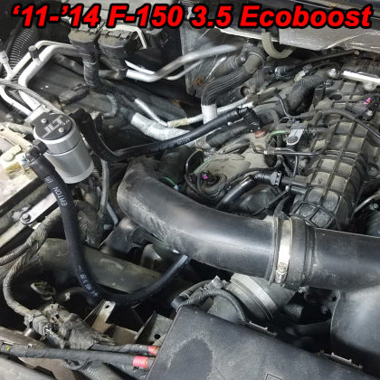 JLT Passenger Side Oil Separator 3.0 - Clear Anodized for 11-19 Ford F-150 2.7L/3.5L/5.0L