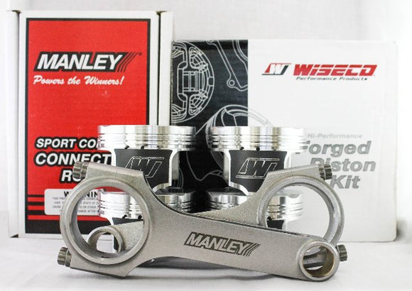 Wiseco Piston and Manley H Beam Rod Combo for K24/K20 87MM 12.8:1