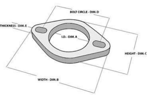 Vibrant 2-Bolt Stainless Steel Flanges - 3