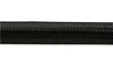 Vibrant 20ft Roll of -8AN Black Nylon Braided Flex Hose - Hose ID 0.44" 11978