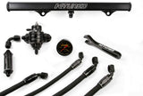 K-Tuned Center Feed Complete Fuel System with Gold fuel rail  FLK-CF-GLD