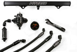 K-Tuned Fuel Rail Complete System FLK-CF-RED Red Upgrade for Performance Engines