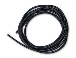 Vibrant 3/16" (5mm) I.D. x 25ft Silicone Vacuum Hose Bulk Pack - Black 2102