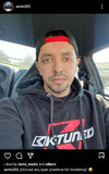 K-Tuned Hoodie/Pullover - XXL (Grey on Black)-KTD-HDS-XXL