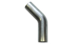 Vibrant 2.5" O.D. T304 Stainless Steel 45 Degree Mandrel Bend 13100